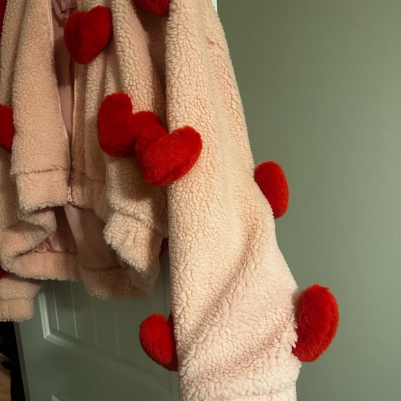 Sugar Thrillz Pink Jacket with Red Heart Accents - Picture 4 of 5